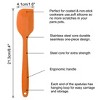 Unique Bargains Heat Resistant Non-scratch Non Stick Silicone Spatula 8.4" x 1.6" Purple 1 Pc - 2 of 4