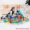 PICASSO-TILES Magnetic Tiles Race Track Add-Onn Expansion Set for Kids, Racing Ramp Extension Construction STEM Building Blocks Toy, 12PCS - 2 of 4