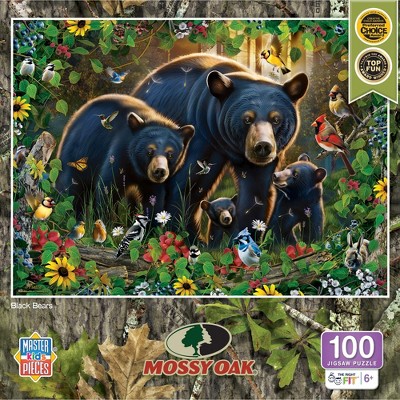 Mossy Oak Black Bears 100-Piece Nature Jigsaw Puzzle