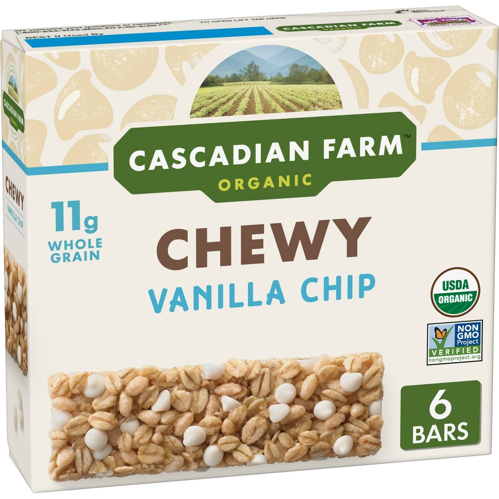 UPC 021908406763 product image for Cascadian Farm Organic Vanilla Chip Chewy Granola Bars - 6ct | upcitemdb.com