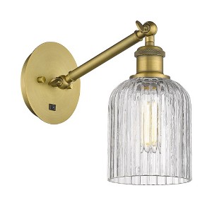 Bridal Veil - 1 Light Arm Adjusts Up and Down Wall Sconce In Art Deco Style-9 Inches Tall and 5 Inches Wide - 1 of 1