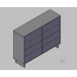 6 Dresser For Bedroom, 47.2" Wide Dresser, Freestanding Vertical Drawer Cabinet With Storage, Wooden Closet Storage Chest For Living Room - 1 of 1