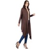 Womens Extra Long Open Front Cardigan - 24seven Comfort Apparel™ - 2 of 4