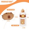 Capybara Plush for Kids 4-10+ Year Old Birthday Gift Cute Capybara Plush Set with Stuffed Animal/Cup/Notebook/Bag/Pen/Stickers/Badge/Keychain - 3 of 4