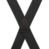 Suspender Store Men’s 1.5" Side-Clip Trigger Snap Suspenders – Black - 3 of 4