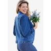 Woman Within Plus Size Stretch Denim Jacket - 4 of 4