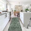 Vintage Area Rugs Washable Low Pile Non Slip Foldable Carpet for Living Room Bedroom Indoor Ultra Soft Retro Printed Distressed Rug - 4 of 4