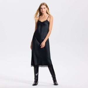Women's Satin Spray Midi Slip Dress - A New Day™ - 1 of 3