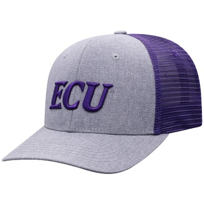 NCAA East Carolina Pirates Men's Gray Chambray with Hard Mesh Snapback Hat