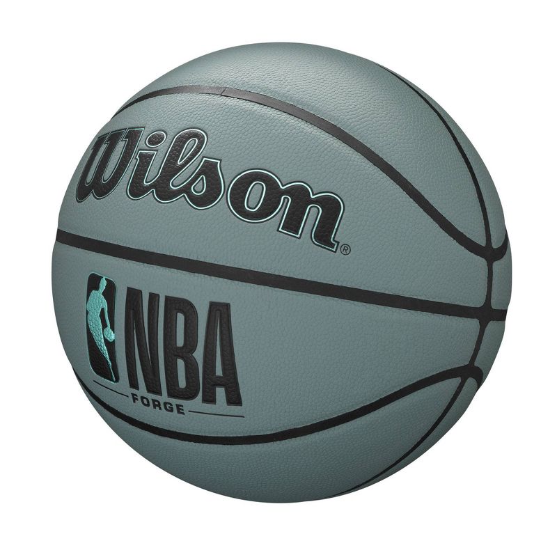 Wilson NBA Forge 29.5&#34; Basketball - Blue Gray, 4 of 12