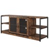 TV Stand for 65+ Inch TV, Industrial Entertainment Center TV Media Console Cabinet - 2 of 4