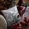 Merry Christmas Pillow Cover 18x18 Set of 4 Christmas Decorations let It Snow Holiday Farmhouse Decor - 3 of 4