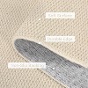 10'× 13' Washable Large Area Rug, Non-Slip, Low Pile, Modern Solid Grey, Stain Resistant Carpet for Living Room, Bedroom, Home Office - 4 of 4
