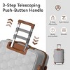 Syemin Luggage 3-Piece Luggage Set Travel Lightweight Suitcases with Rolling Wheels TSA lock Carry on Luggage 20"/24"/28", Grey, 20.08"*11.81"*30.12" - 2 of 4