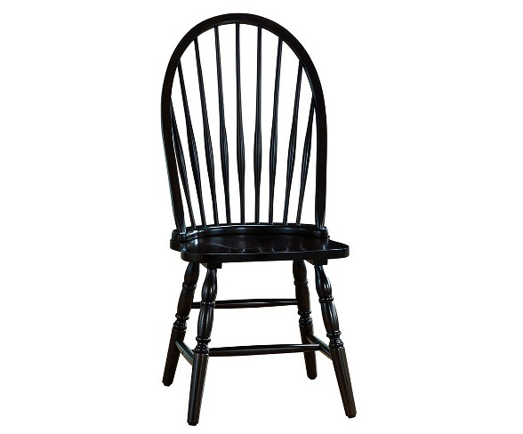 Garner Windsor Chair - Antique Black - Carolina Chair and Table