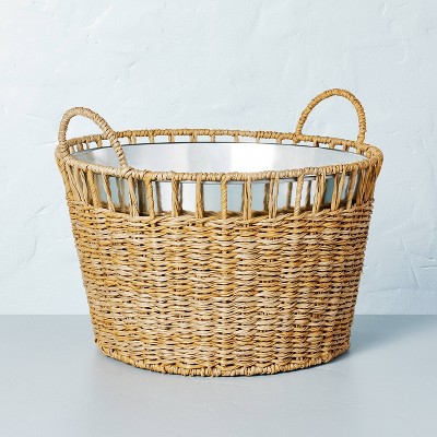 Woven Beverage Tub with Metal Liner - Hearth & Hand™ with Magnolia