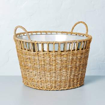 Woven Beverage Tub with Metal Liner - Hearth & Hand™ with Magnolia