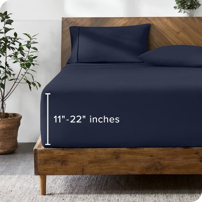 22 Inch Extra Deep Pocket Microfiber Fitted Sheet by Bare Home