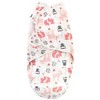 Hudson Baby Infant Girl Quilted Cotton Swaddle Wrap 3pk, Girl Forest, 0-3 Months - 2 of 4