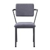 TiramisuBest Grey Fabric Metal Open-Back Office Chair: Breathable, Plush Seat, Durable Support - 2 of 4