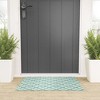 KrissyMast Green Trellis Ribbon Bows Small Welcome Mat - Deny Designs - 2 of 3