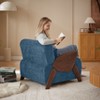 Modern Accent Armchair: Plush Cushioning, Comfortable Armrests, Stylish Design for Any Space - 3 of 4