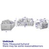1 + 3 + 3-Seater Teddy Sofa Set with Wood Frame, Thick Cushions, and 7 Pillows - 3 of 4