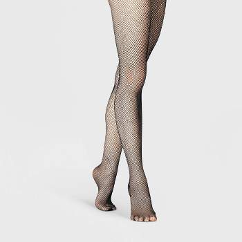 Women's Flat Knit Fleece Lined Tights - A New Day™ Ivory M/l : Target