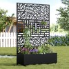 Lirago Iron Arch Mobile Planter Box (1-Piece)-Raised Garden Bed Elevated Planter with Trellis Privacy Screen 38 Gallon Capacity - 2 of 4