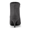 Allegra K Women's Pointed Toe Zip Stiletto Kitten Heel Ankle Booties - 3 of 4