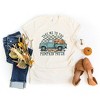 Simply Sage Market Women's Pumpkin Patch Teal Truck Short Sleeve Graphic Tee - 3 of 4