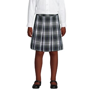 Lands' End School Uniform Kids Plaid Box Pleat Skirt Top of the Knee - 1 of 3
