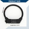 Unique Bargains Bicycle Padlock Cable Lock Spiral Lock 5 Digit Resettable Bike Cable Lock - 4 of 4
