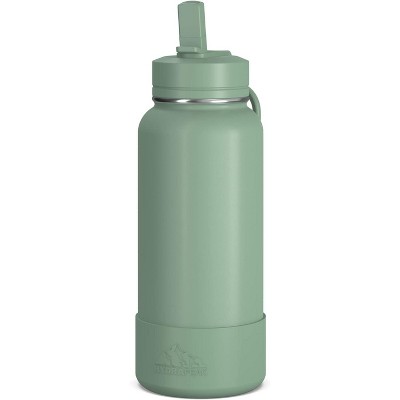 Hydrapeak Sport Stainless Steel Insulated Water Bottle With Spill Proof Straw Lid And Matching Rubber Sport Boot