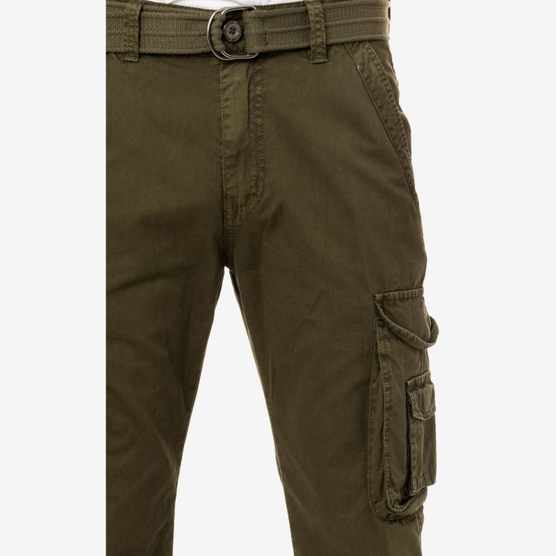 X RAY Men's Belted Classic Cargo Pants, 3 of 6