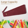 Unique Bargains Pencil Case Frosted Irregular Shape Style with Large Capacity for Office Supplies 1 Pc - 3 of 4