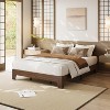 Platform Wood Bed Frame with Wooden Slat and Metal Slat Support, without Headboard, No Box Spring Needed, Easy Assembly - 2 of 4