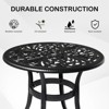 Karl Home |Round Metal Outdoor Side Table - 3 of 4