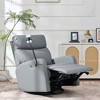 Kumasinova Rocking Recliner Chair,270/360°Swivel Nursery Chair with USB Ports,Phone Stand,Extandable Footrest&Side Pockets,330lbs Max - 2 of 4