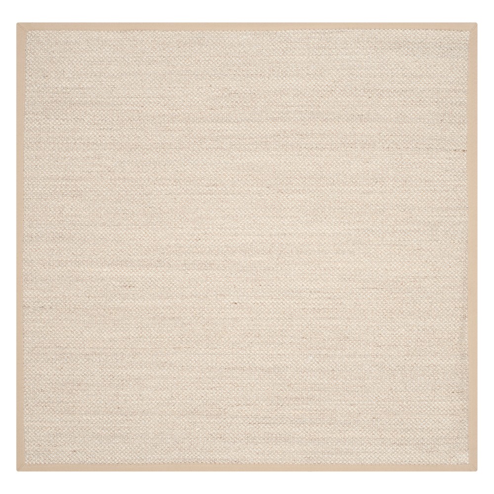 4'x4' Solid Loomed Square Area Rug Marble/Linen - Safavieh