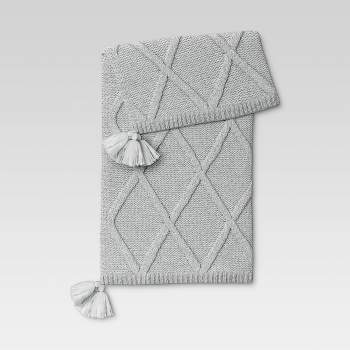 Chunky Diamond Knit Throw Blanket - Threshold™