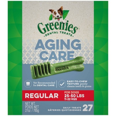 Greenies Aging Care Regular Chicken Dental Dog Treats - 27ct
