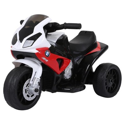 Resenkos Ride On Motorcycle Car, Electric Car,6V 3 Wheeled Electric Motorcycle, Kids Motorcycle Licensed BMW with Headlight, Music,