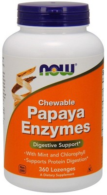 Papaya Enzyme by Now Foods  -  360 Chewable