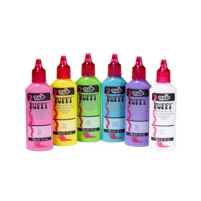 Tulip 6ct 1.25 fl oz Dimensional Fabric Paint - Puffy