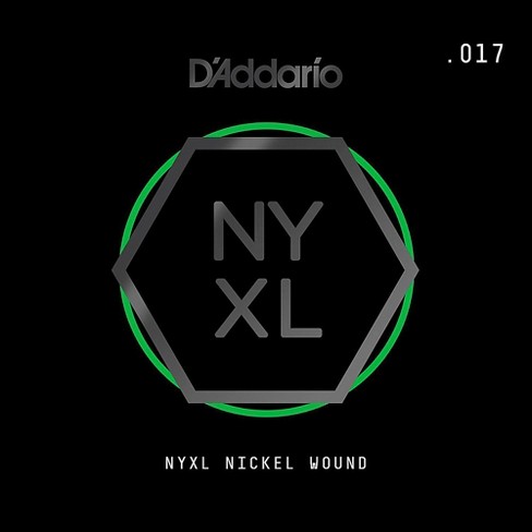 D'Addario NYNW017 NYXL Nickel Wound Electric Guitar Single String, .017 - image 1 of 2