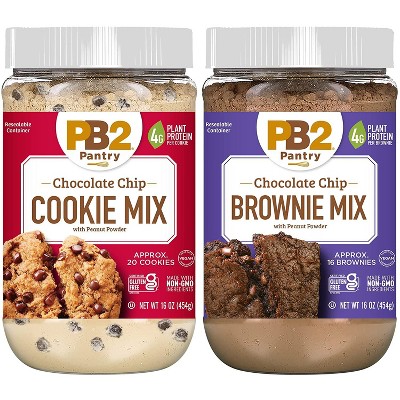 The Original Pb2 Powdered Peanut Butter And Peanut Powder With Cocoa, Keto  Food, Gluten-free , Low-carb Snack, 16 Oz Ea (set Of 2) : Target