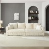 Whisen 104.3" 4-Seat Sofa in Plush Corduroy, Convertible Deep Seat Lounge with Soft Pillows - 2 of 4