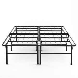 18" Premium Steel Bed Frame and Platform Bed Black - Mellow - 1 of 4