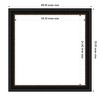 Amanti Art Manhattan Black Framed Magnetic Dry Erase Board - 4 of 4